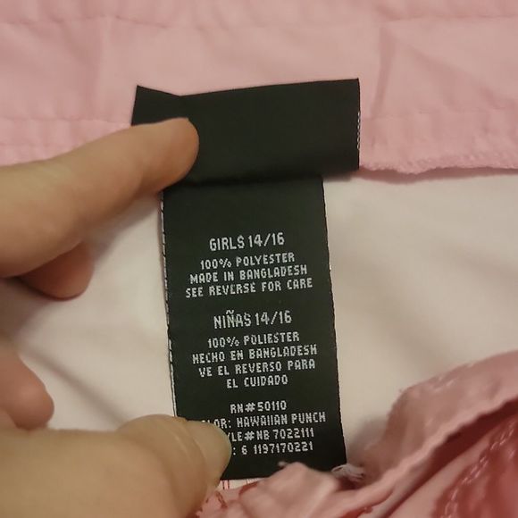 No Boundaries Girls Board Short Skort ~ Sz 14/16 ~ Pink ~ Floral ~ Short - Picture 4 of 5